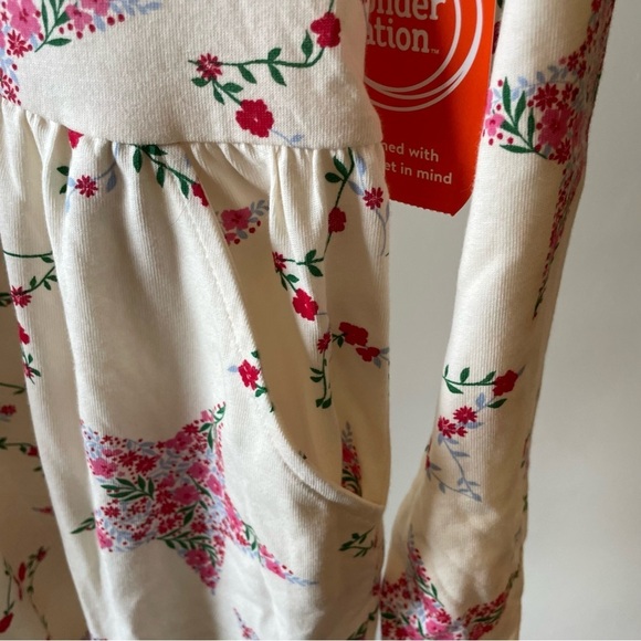Wonder Nation Girls Long Sleeve Floral Star Dress XXL - Picture 3 of 9